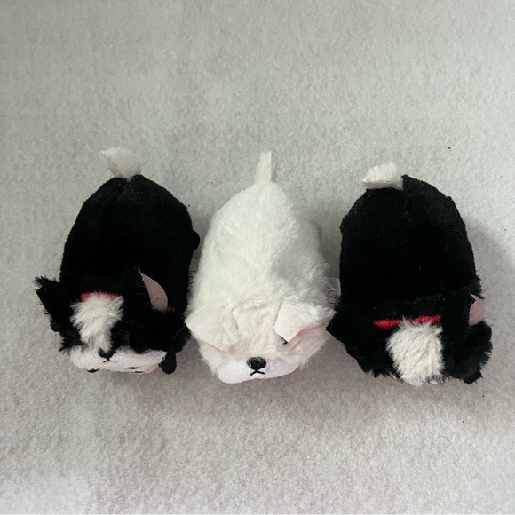 Set of 3 Dog Tsum Tsum Japan Disney Store French Bulldog Piglet Goofy - Picture 3 of 8